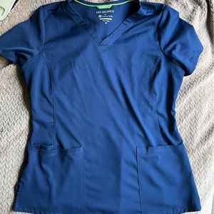 Healing Hands HH Works Monica Scoop Neck Solid Scrub Top